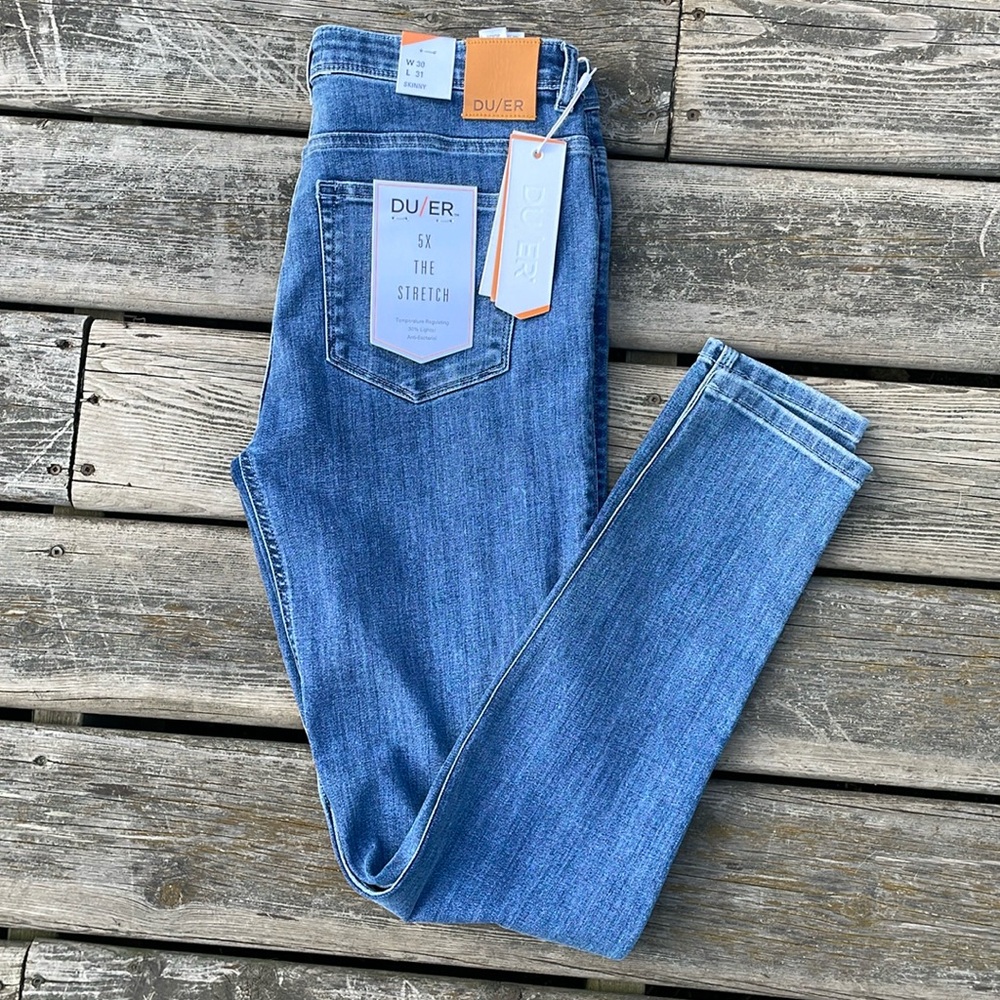 NWT DU/ER Duer Performance Denim Skinny Indigo - Picture 4 of 16